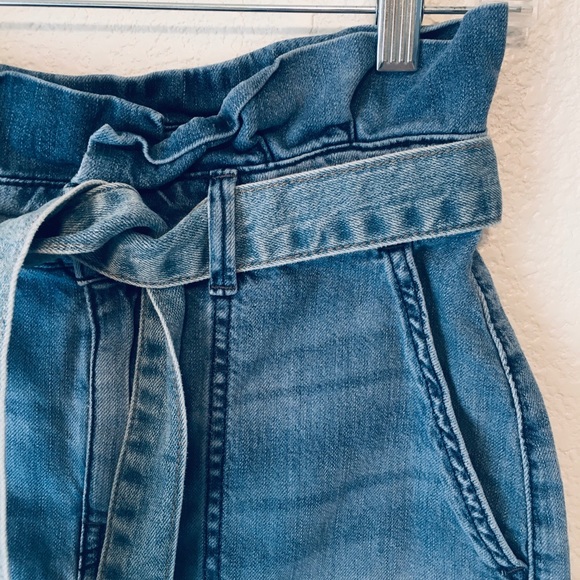 🦋FREE PEOPLE paper bag waistline soft denim skirt - Picture 3 of 6